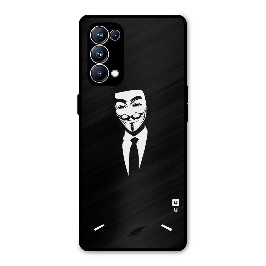 Anonymous Cool Gentleman Metal Back Case for Oppo Reno5 Pro 5G