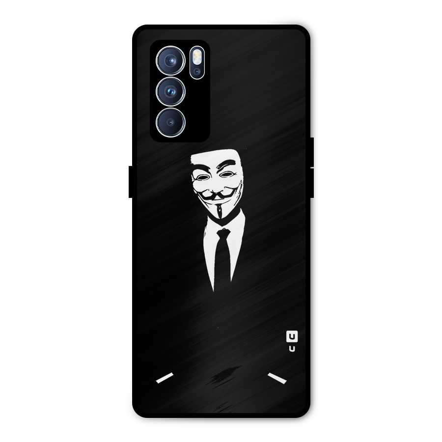 Anonymous Cool Gentleman Metal Back Case for Oppo Reno6 Pro 5G