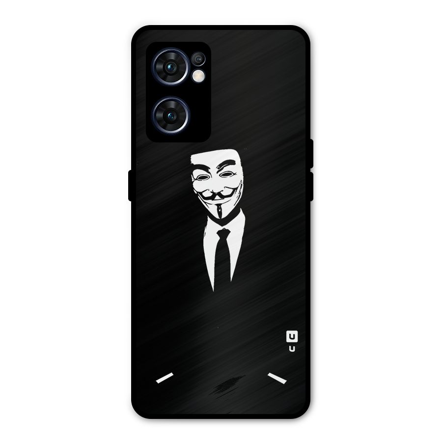 Anonymous Cool Gentleman Metal Back Case for Oppo Reno7 5G