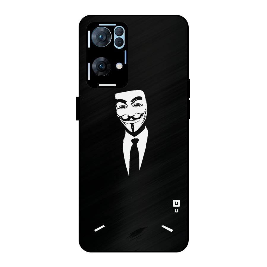 Anonymous Cool Gentleman Metal Back Case for Oppo Reno7 Pro 5G