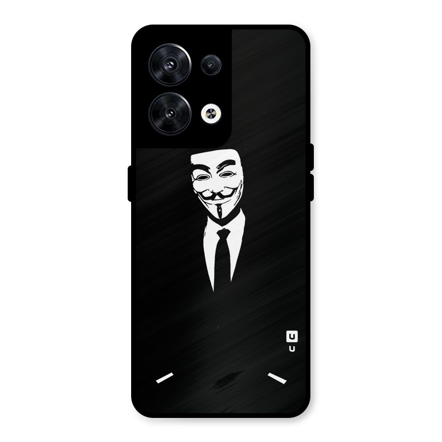 Anonymous Cool Gentleman Metal Back Case for Oppo Reno8 5G