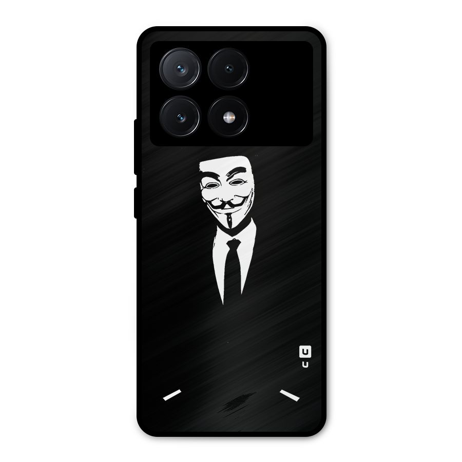 Anonymous Cool Gentleman Metal Back Case for Poco X6 Pro