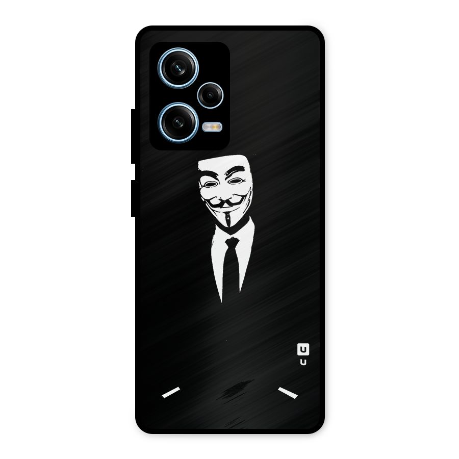 Anonymous Cool Gentleman Metal Back Case for Redmi Note 12 Pro