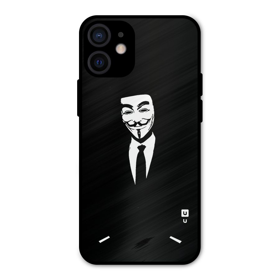 Anonymous Cool Gentleman Metal Back Case for iPhone 12 Mini