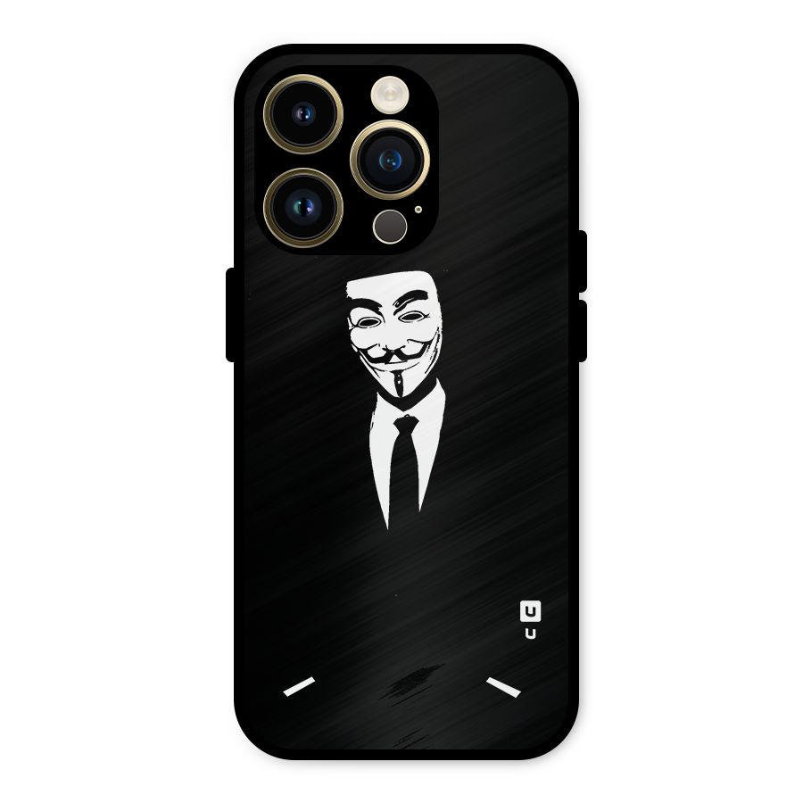 Anonymous Cool Gentleman Metal Back Case for iPhone 14 Pro