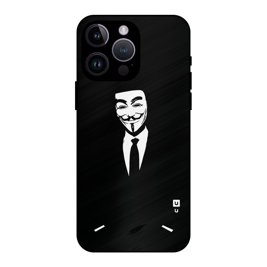 Anonymous Cool Gentleman Metal Back Case for iPhone 14 Pro Max