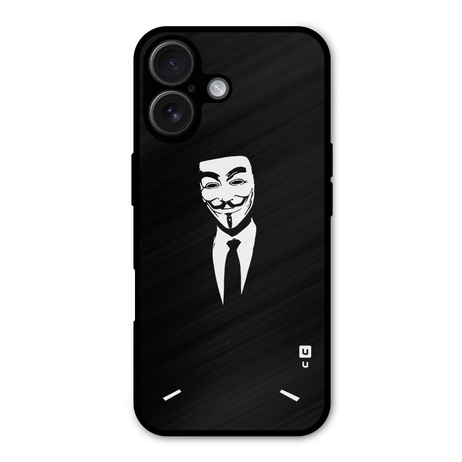 Anonymous Cool Gentleman Metal Back Case for iPhone 16