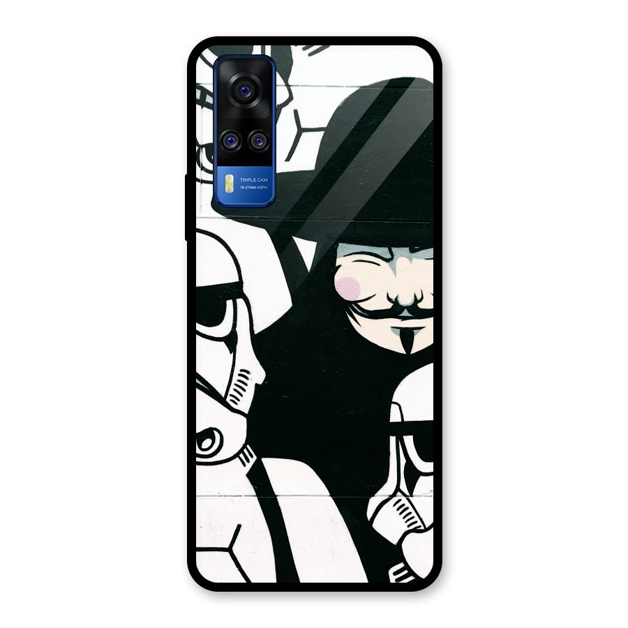 Anonymous Hat Glass Back Case for Vivo Y31