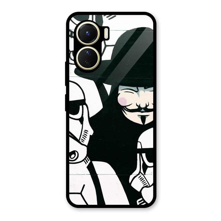 Anonymous Hat Glass Back Case for Vivo Y56