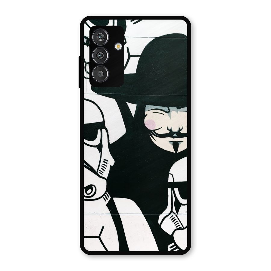 Anonymous Hat Metal Back Case for Galaxy F13