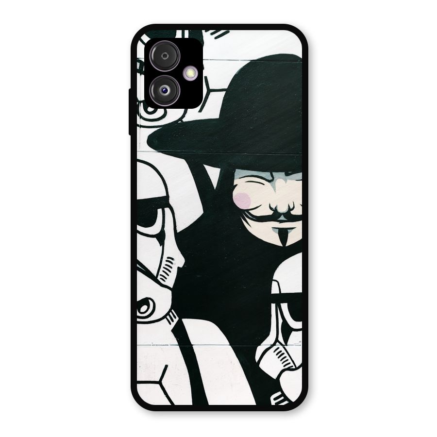 Anonymous Hat Metal Back Case for Galaxy F14
