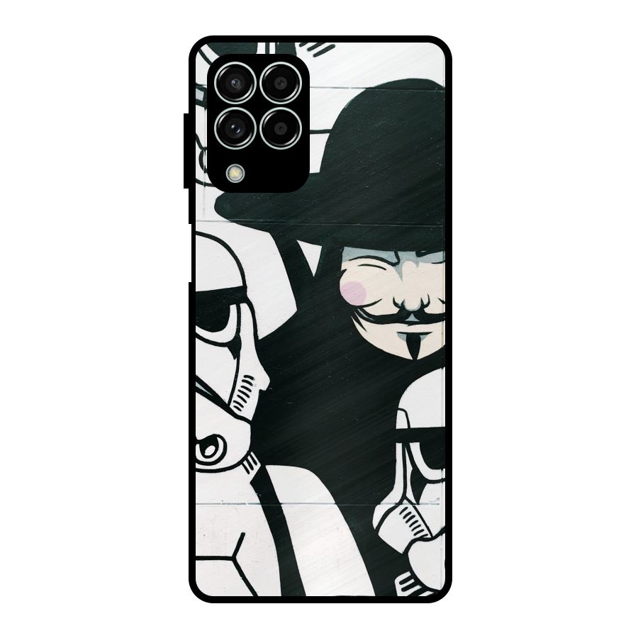 Anonymous Hat Metal Back Case for Galaxy M33