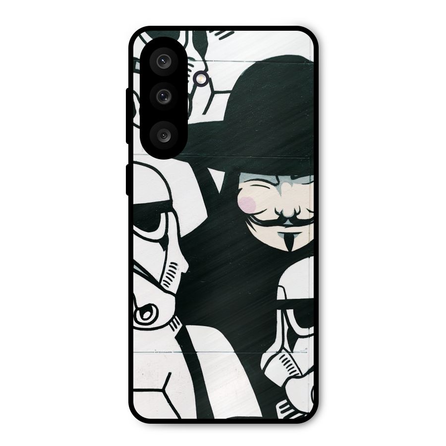 Anonymous Hat Metal Back Case for Galaxy M56