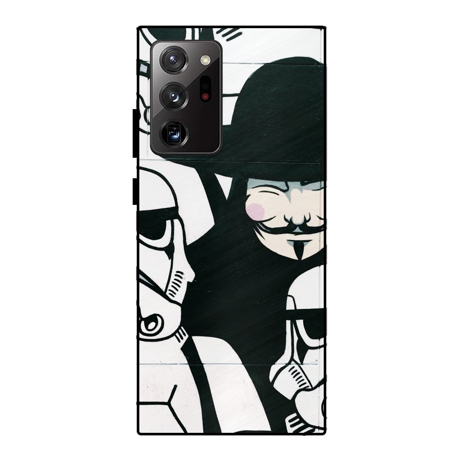 Anonymous Hat Metal Back Case for Galaxy Note 20 Ultra