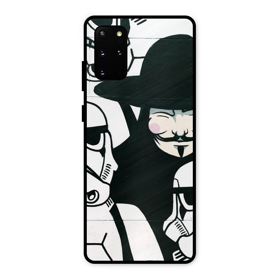 Anonymous Hat Metal Back Case for Galaxy S20 Plus