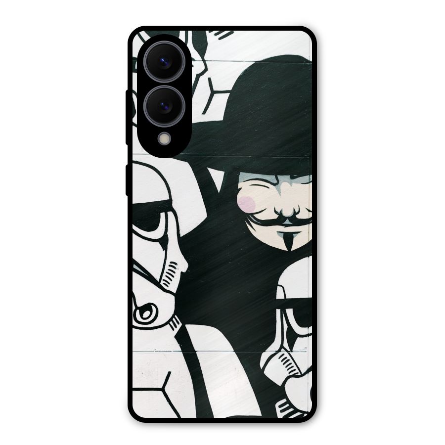 Anonymous Hat Metal Back Case for Galaxy S25 Edge