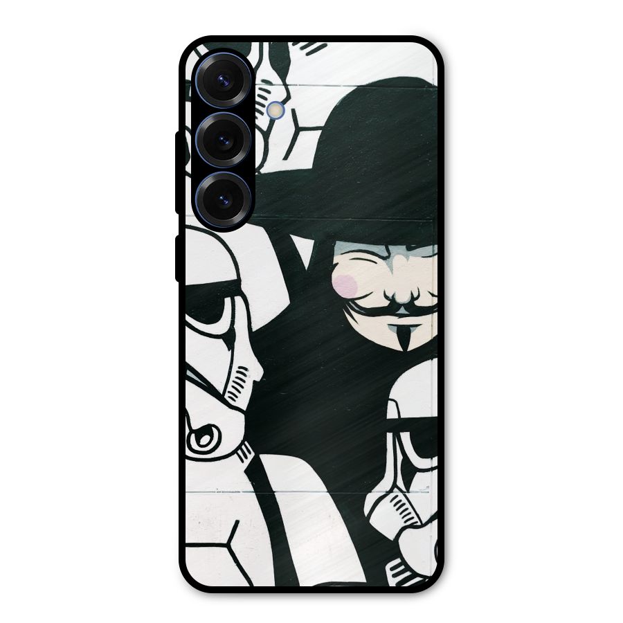 Anonymous Hat Metal Back Case for Galaxy S25 Plus