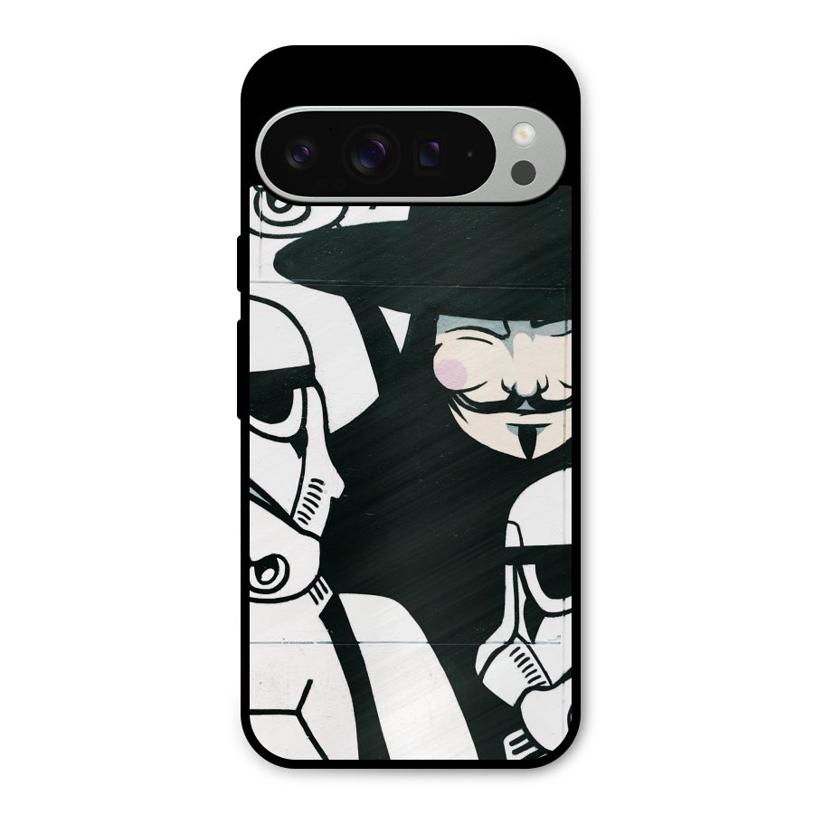 Anonymous Hat Metal Back Case for Google Pixel 9 Pro XL
