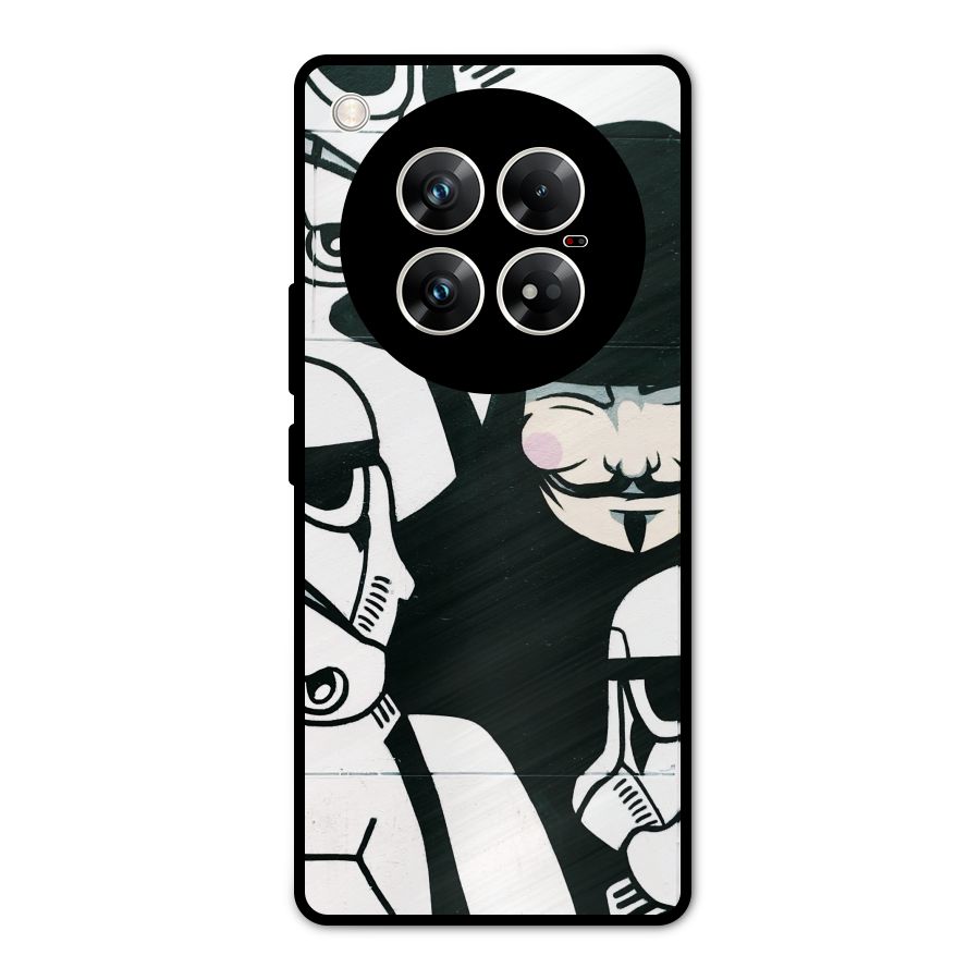 Anonymous Hat Metal Back Case for Infinix Zero 40 5G