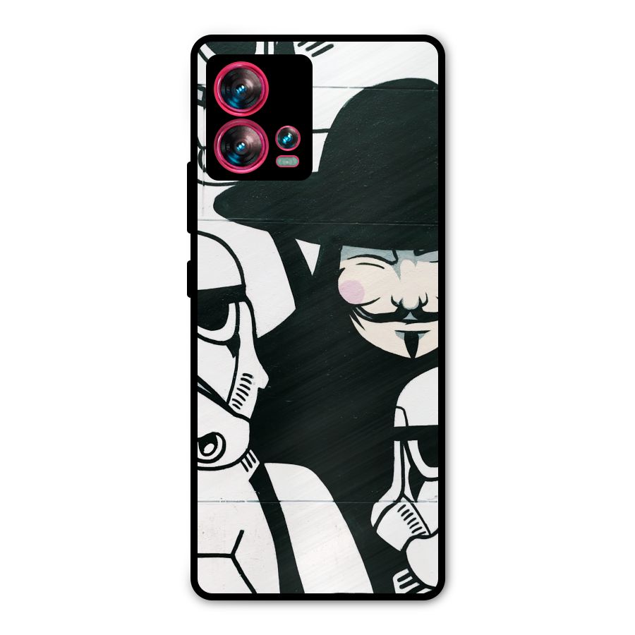 Anonymous Hat Metal Back Case for Motorola Edge 30 Fusion