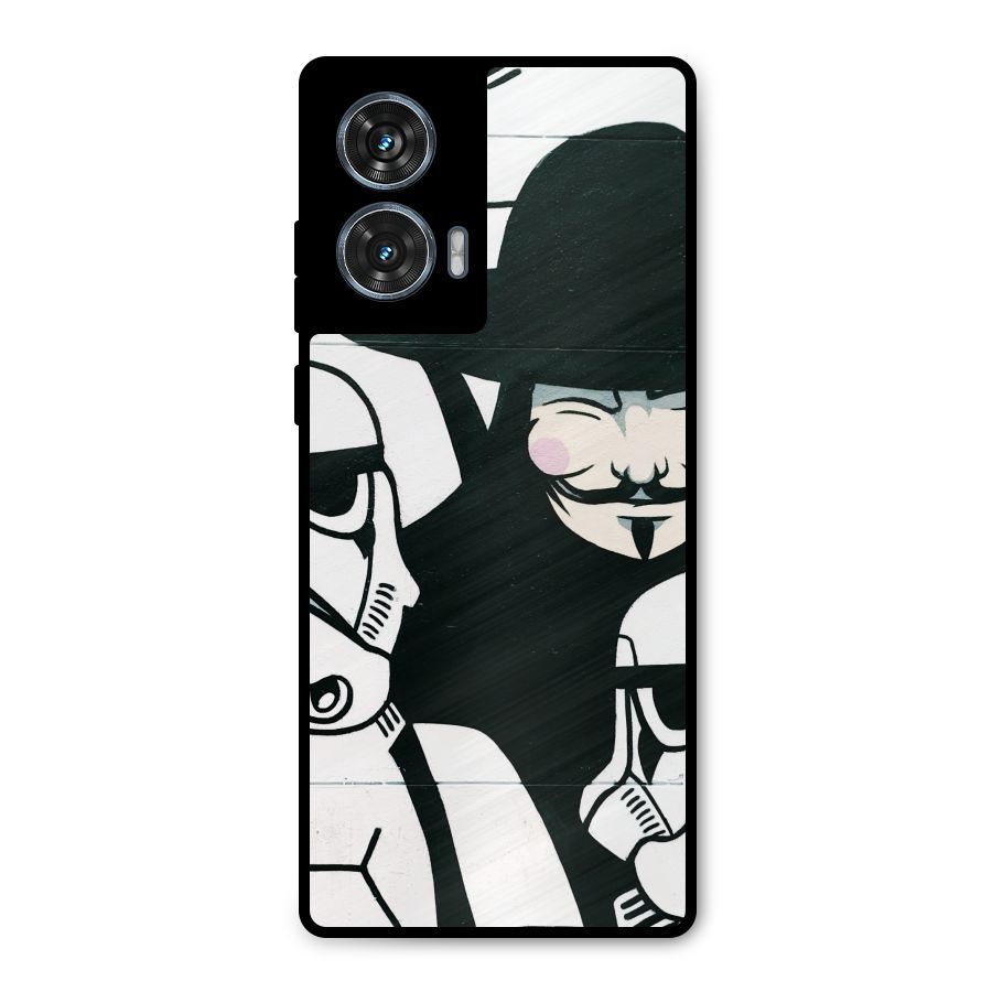 Anonymous Hat Metal Back Case for Motorola Edge 50 Fusion