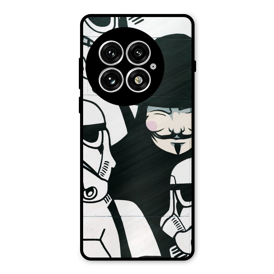 Anonymous Hat Metal Back Case for OnePlus 13