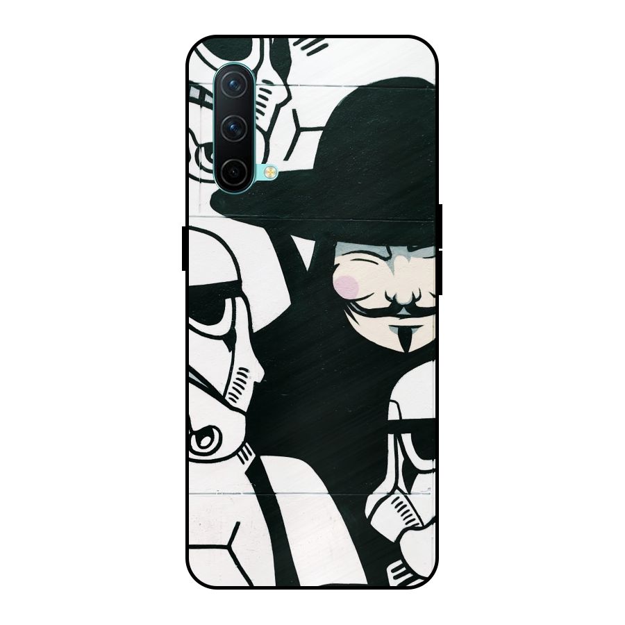 Anonymous Hat Metal Back Case for OnePlus Nord CE 5G