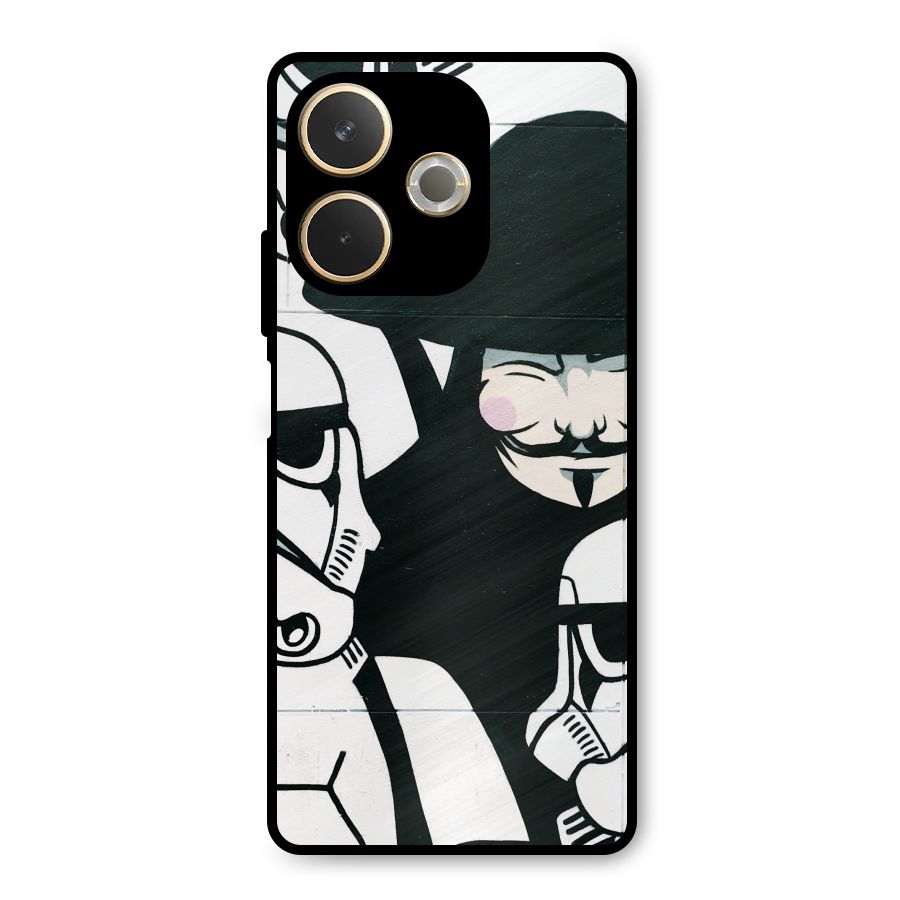 Anonymous Hat Metal Back Case for Oppo A5 Pro