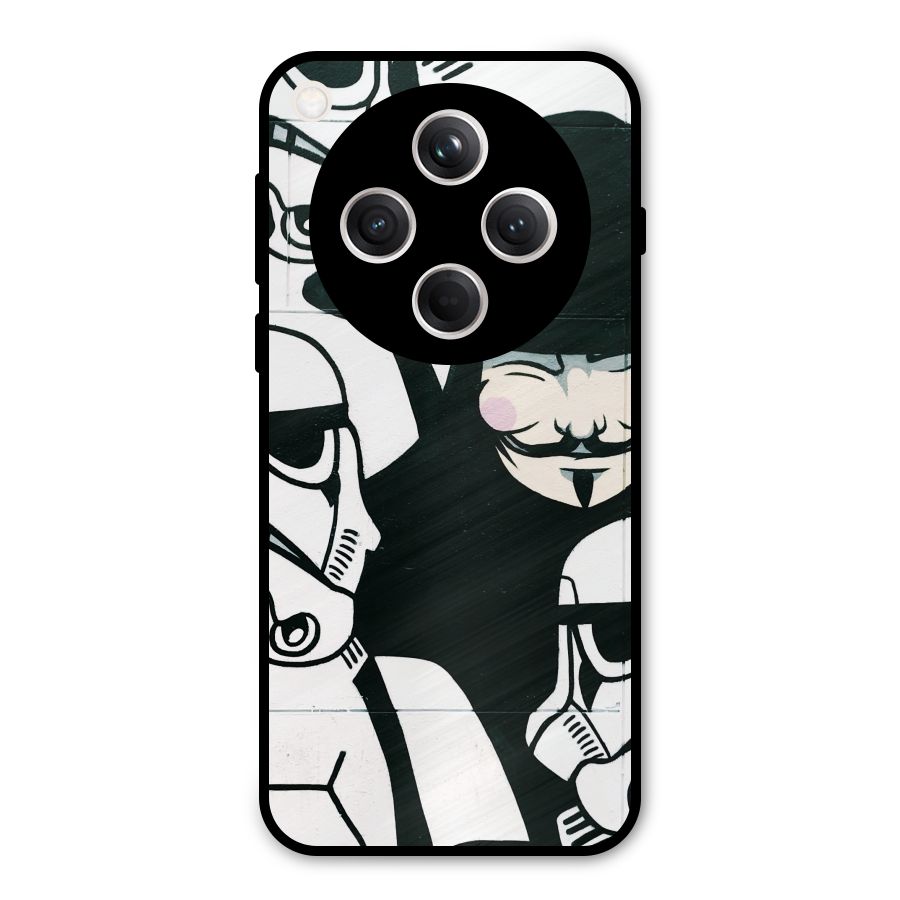 Anonymous Hat Metal Back Case for Oppo Find X8