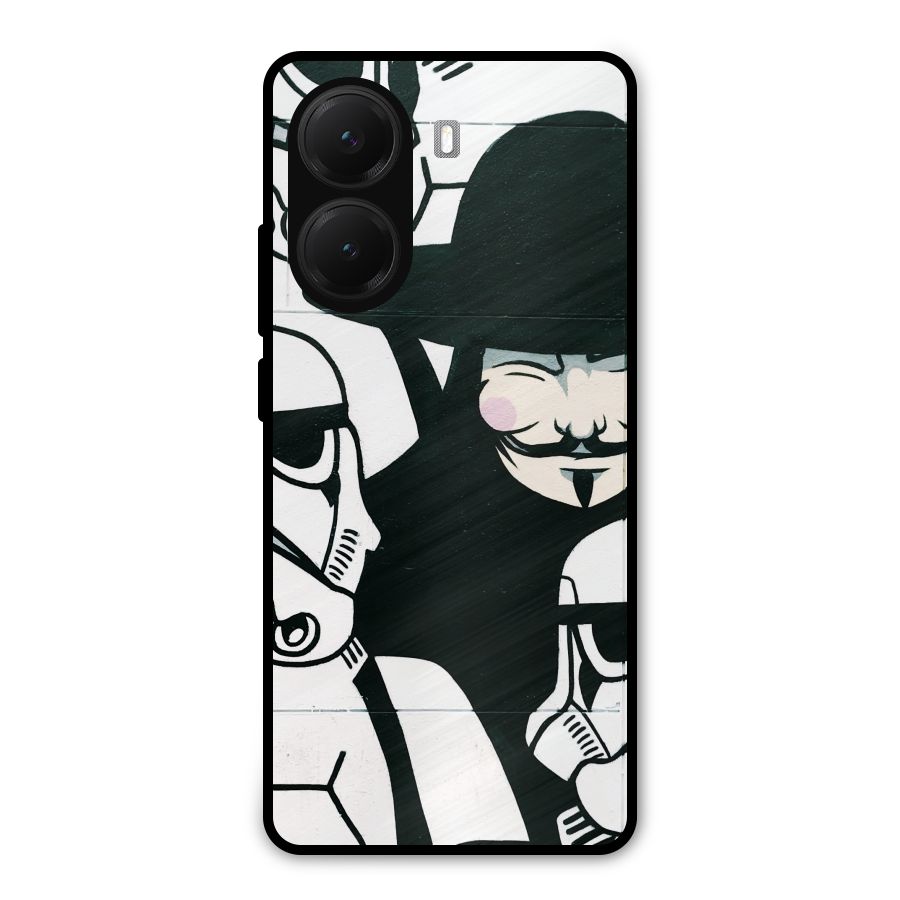 Anonymous Hat Metal Back Case for Poco X7 Pro