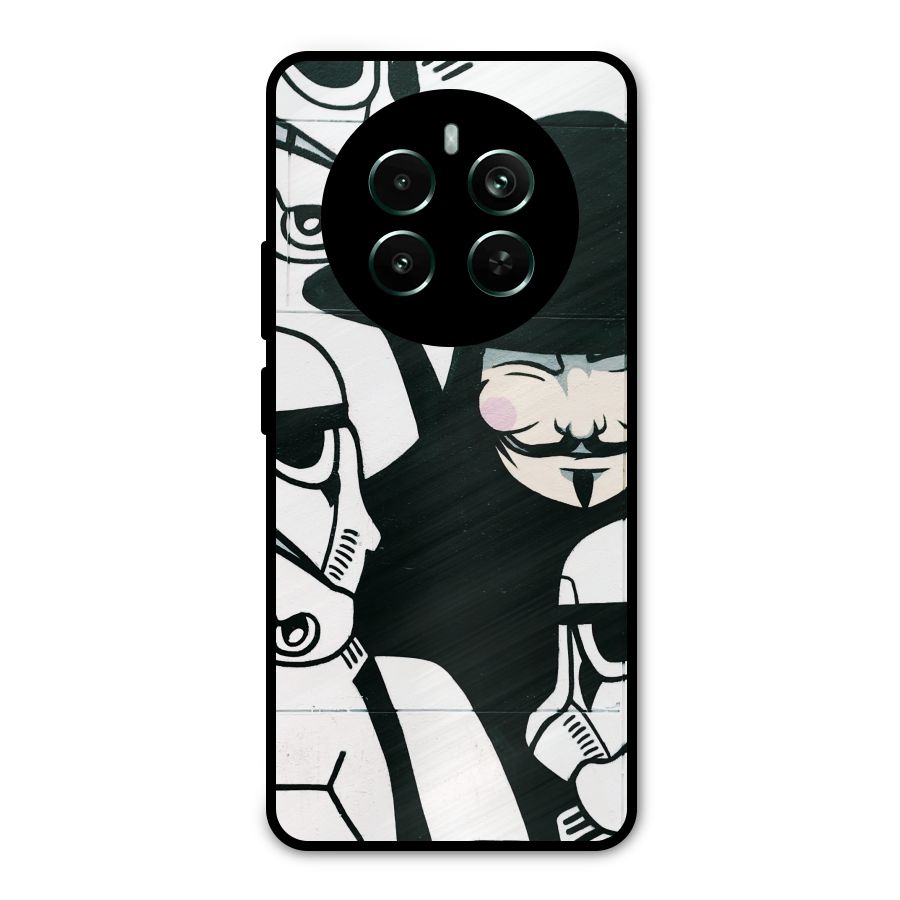 Anonymous Hat Metal Back Case for Realme 12 Pro Plus