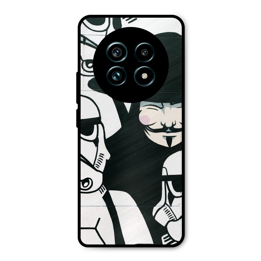 Anonymous Hat Metal Back Case for Realme 13 Pro Plus