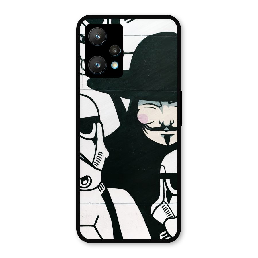 Anonymous Hat Metal Back Case for Realme 9 Pro Plus 5G