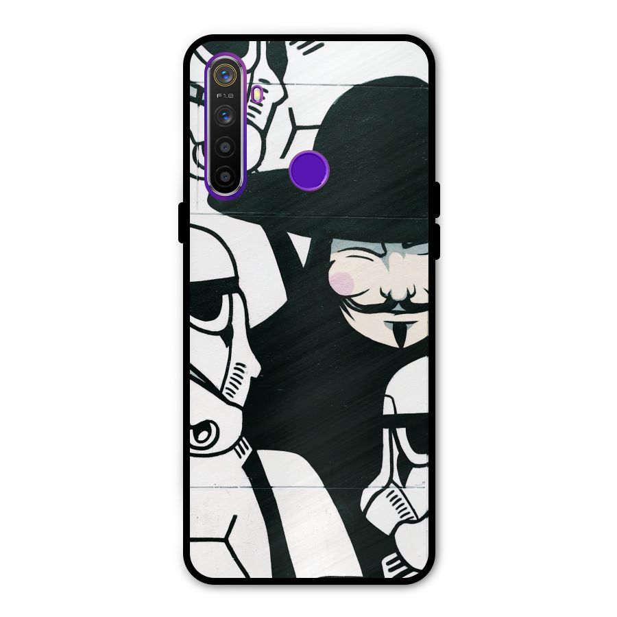 Anonymous Hat Metal Back Case for Realme Narzo 10
