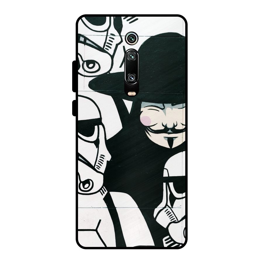 Anonymous Hat Metal Back Case for Redmi K20