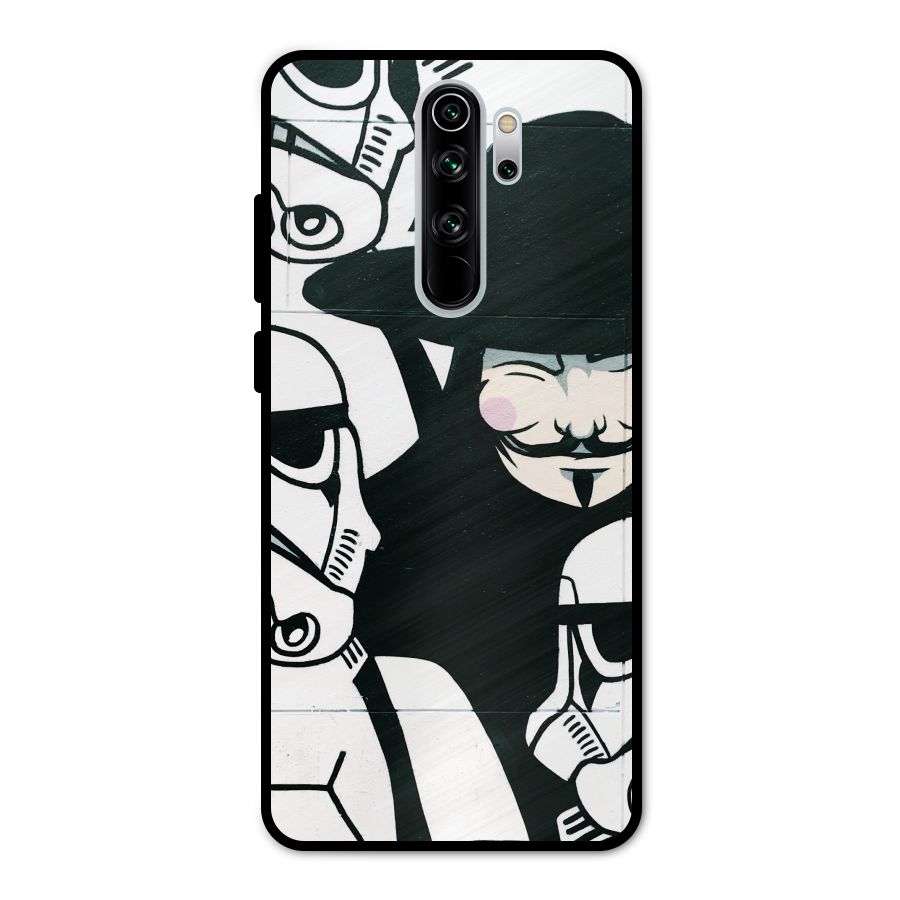 Anonymous Hat Metal Back Case for Redmi Note 8 Pro