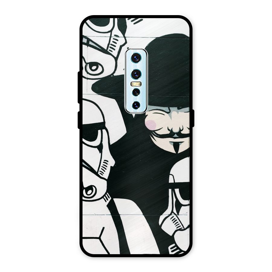 Anonymous Hat Metal Back Case for Vivo V17 Pro