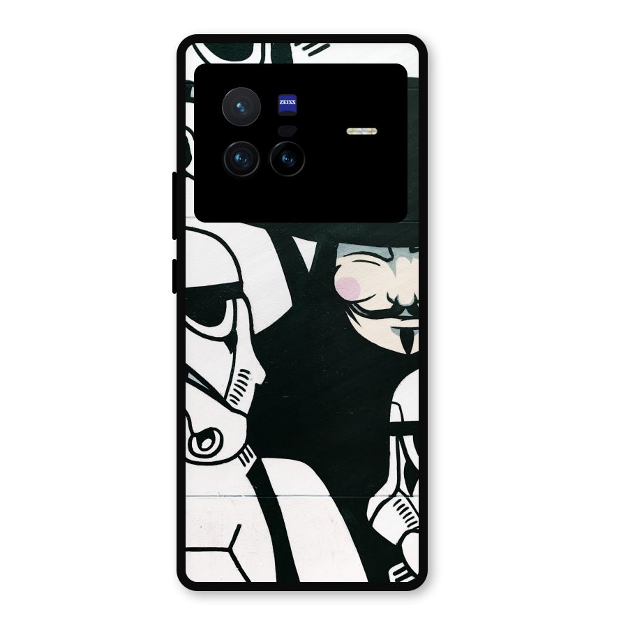 Anonymous Hat Metal Back Case for Vivo X80