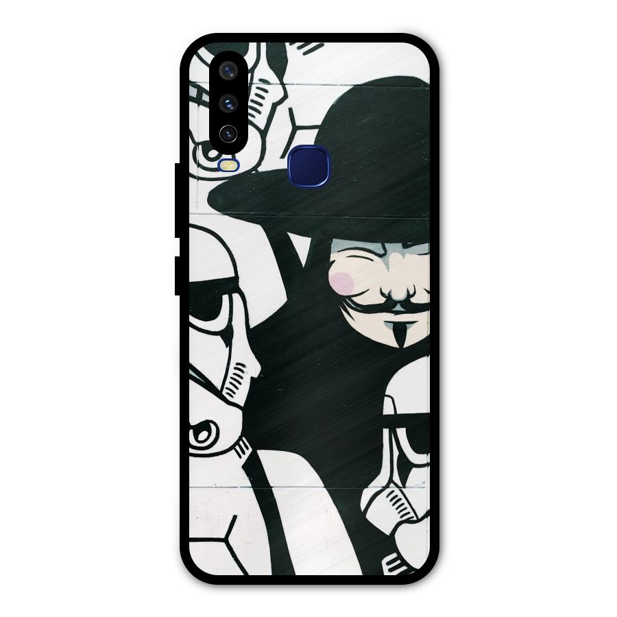 Anonymous Hat Metal Back Case for Vivo Y15