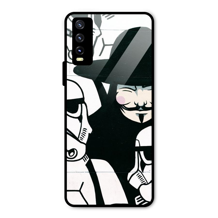 Anonymous Hat Metal Back Case for Vivo Y20