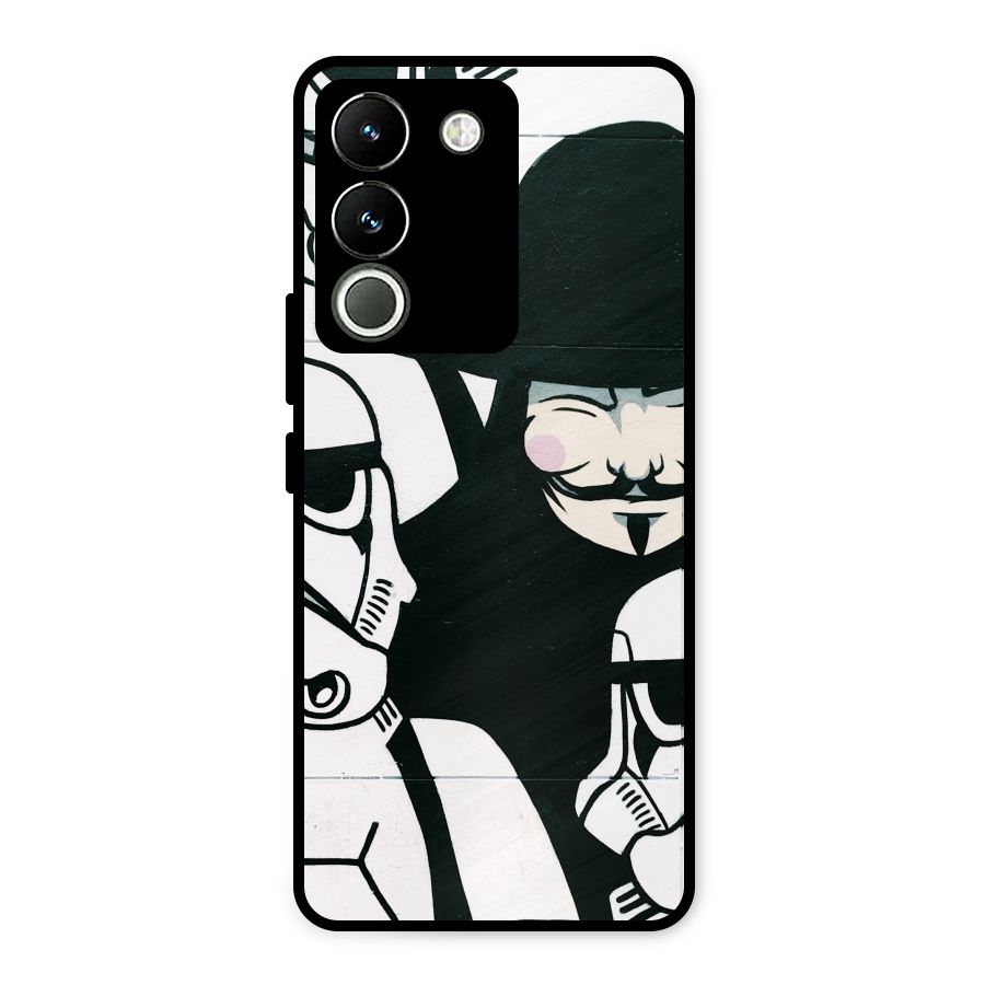 Anonymous Hat Metal Back Case for Vivo Y200