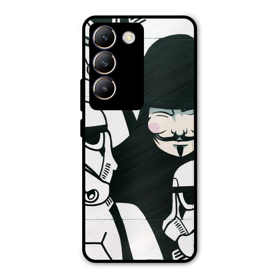 Anonymous Hat Metal Back Case for Vivo Y200e