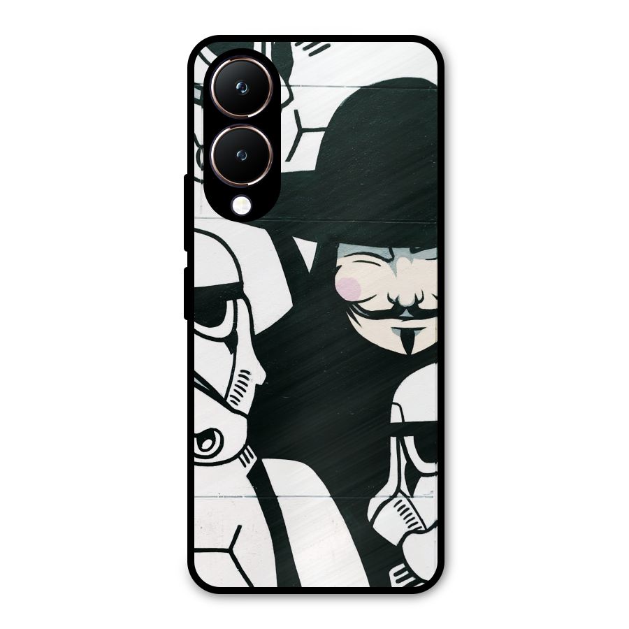 Anonymous Hat Metal Back Case for Vivo Y28