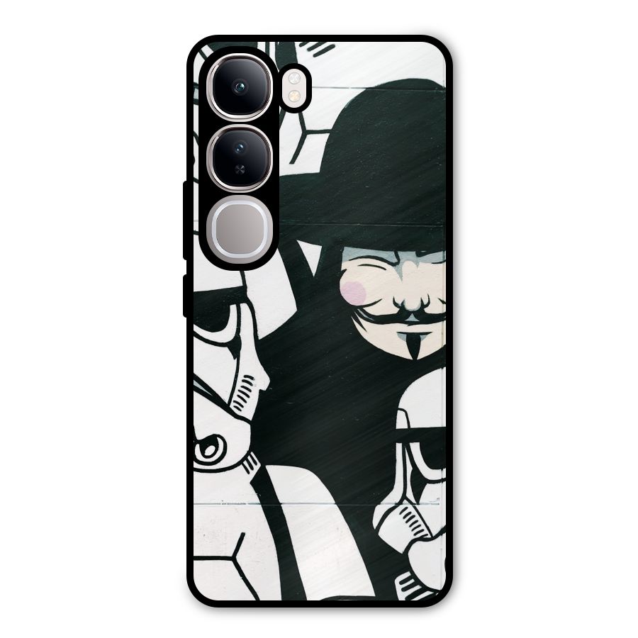 Anonymous Hat Metal Back Case for Vivo Y300