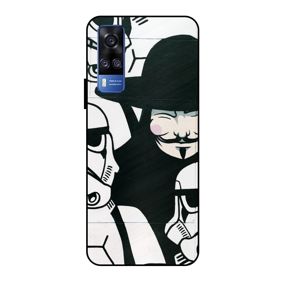 Anonymous Hat Metal Back Case for Vivo Y51