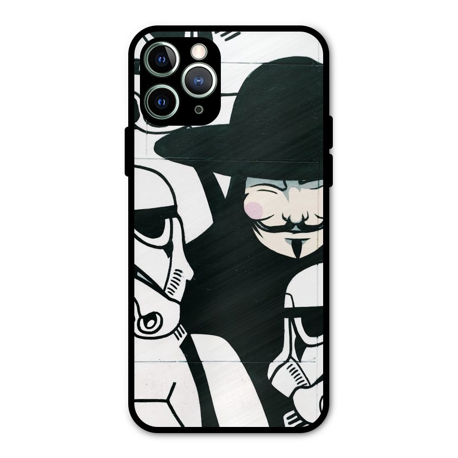 Anonymous Hat Metal Back Case for iPhone 11 Pro Max