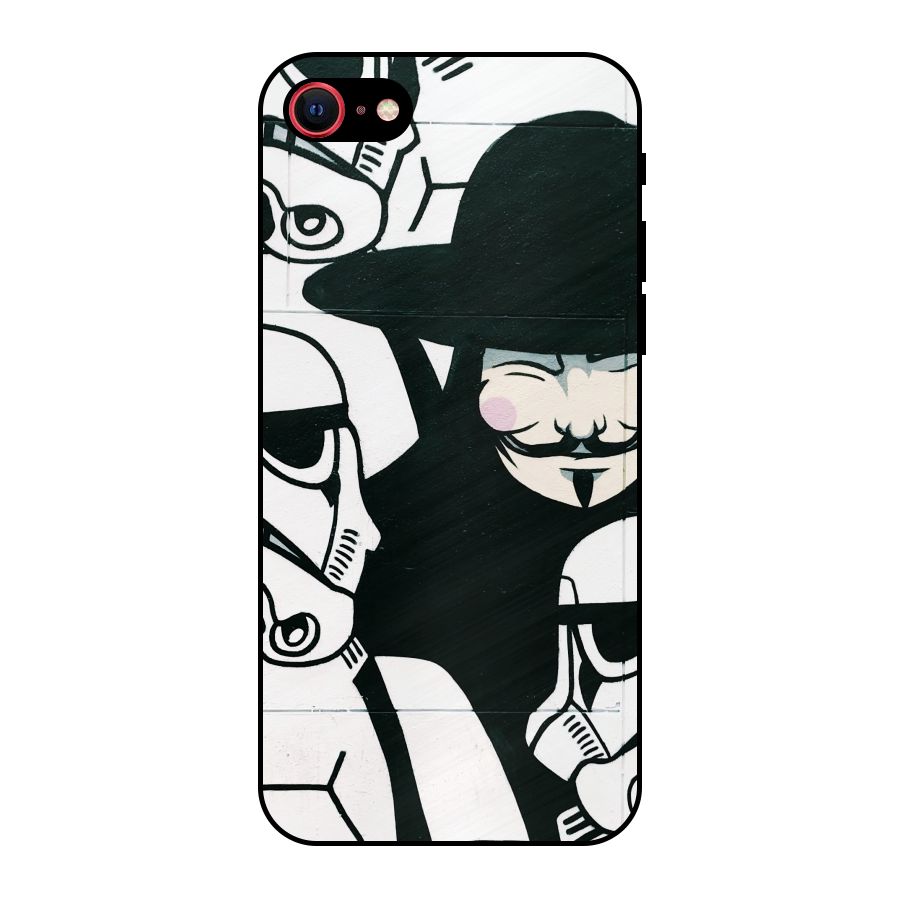 Anonymous Hat Metal Back Case for iPhone 7