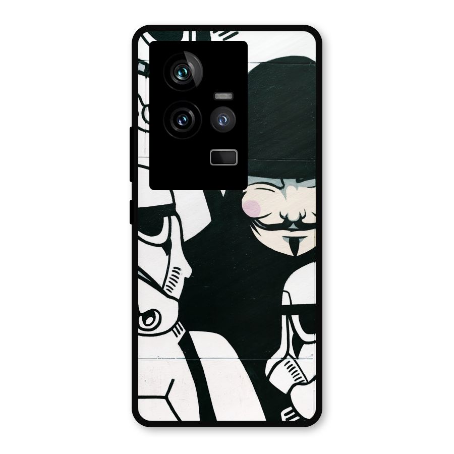 Anonymous Hat Metal Back Case for iQOO 11 5G