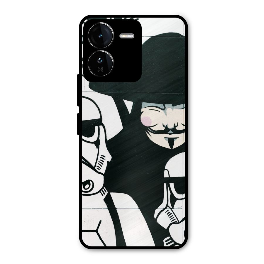 Anonymous Hat Metal Back Case for iQOO Z9