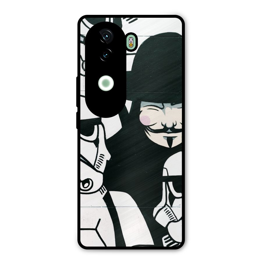 Anonymous Hat Metal Back Case for iQOO Z9s